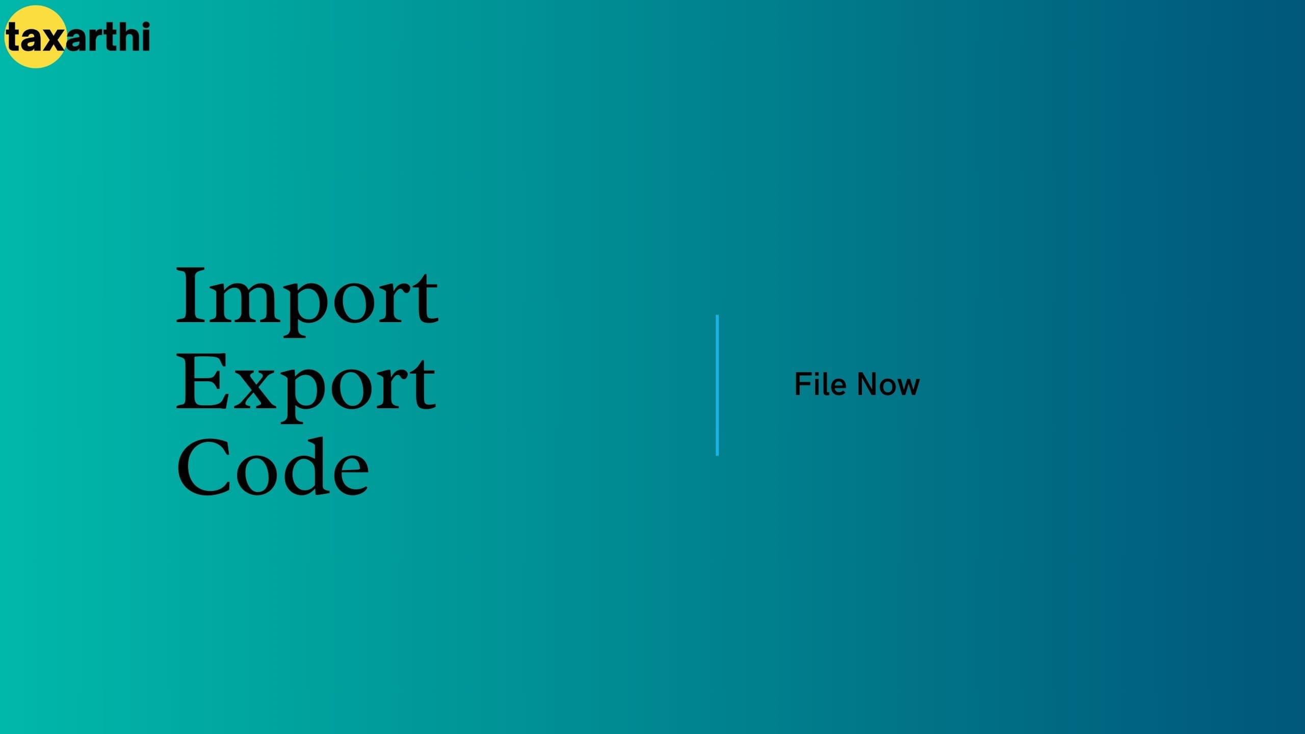 Import Export Code