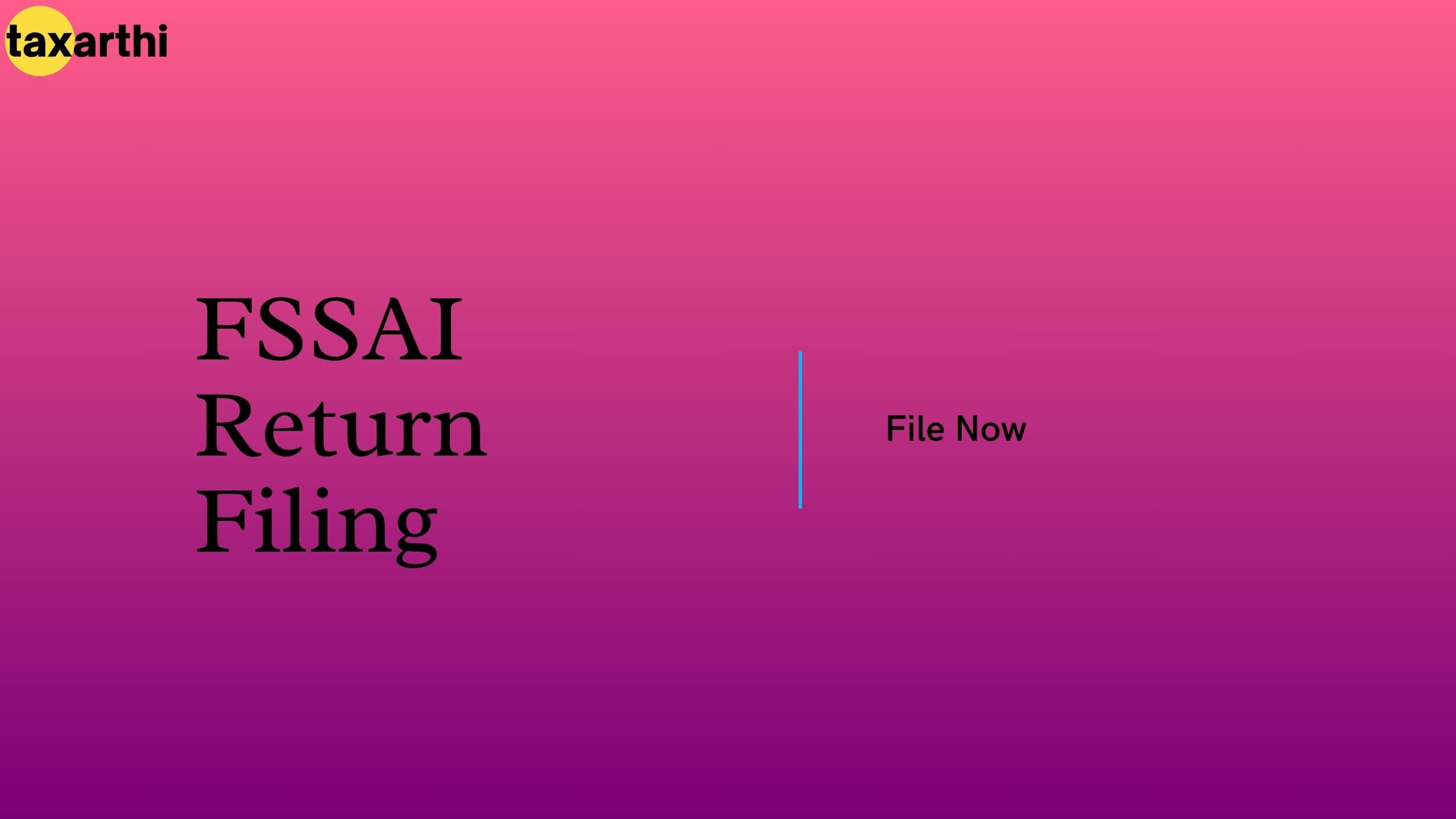 FSSAI Return Filing