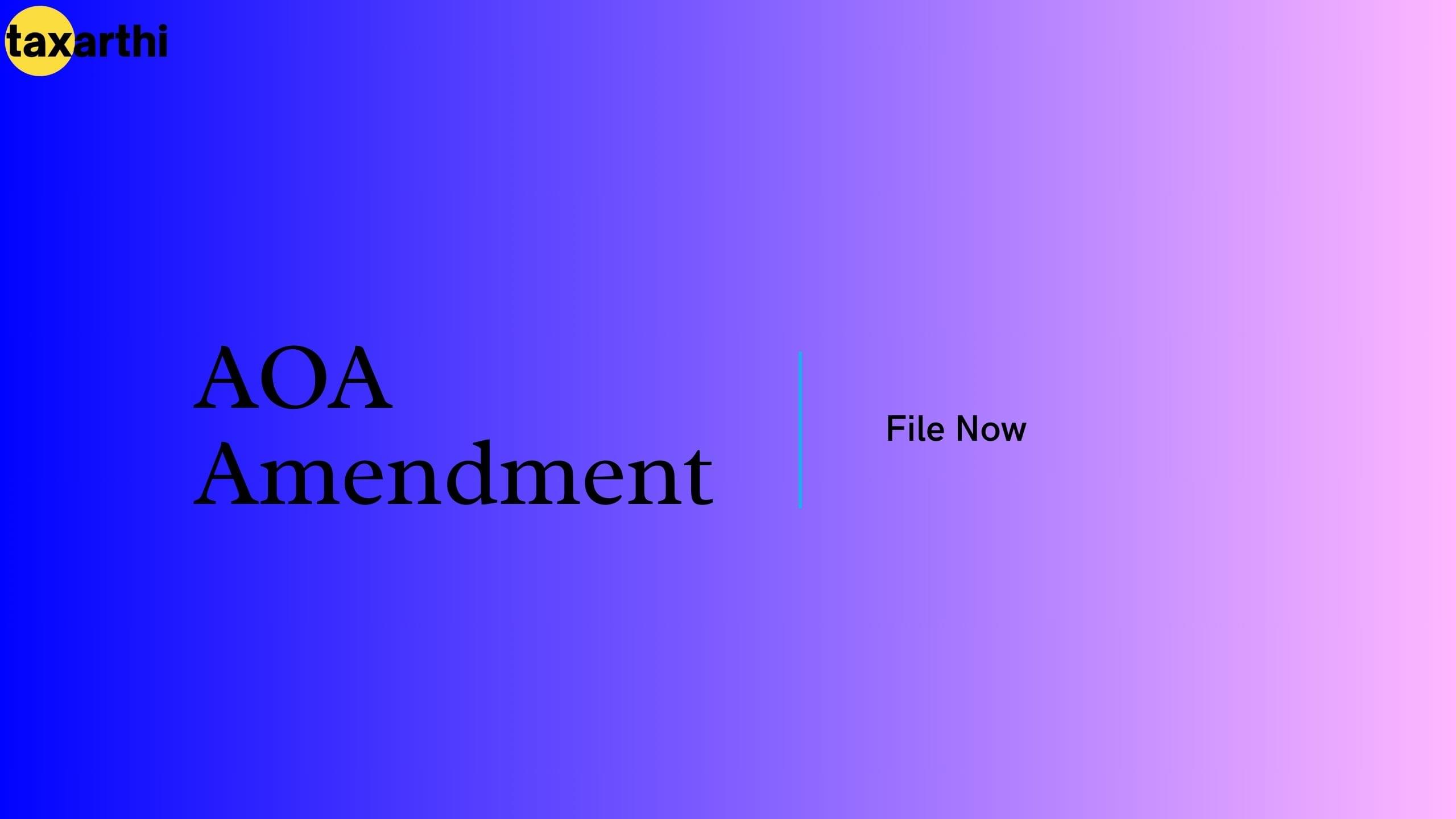 AOA Amendment