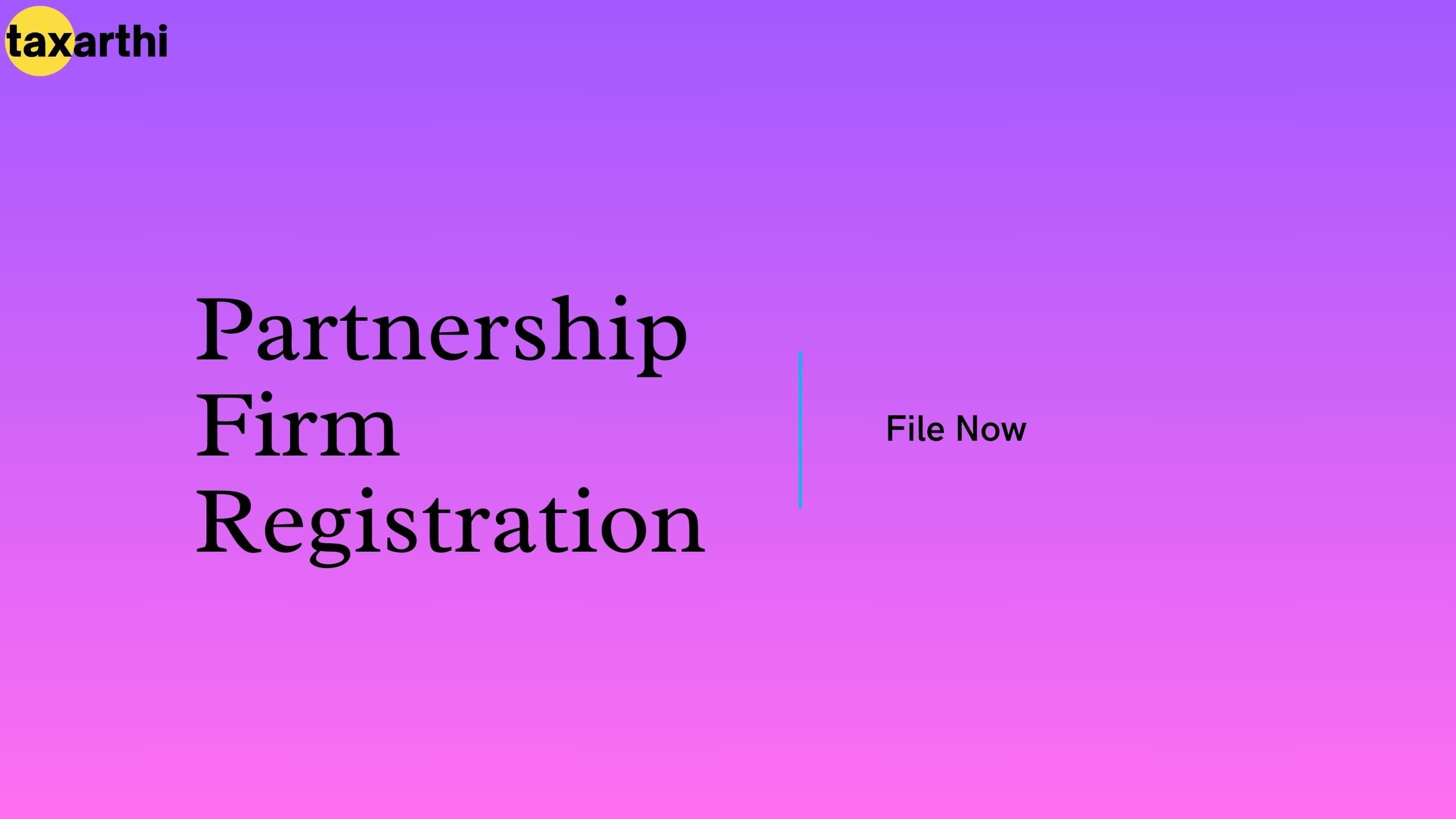 Partnership Firm Registration
