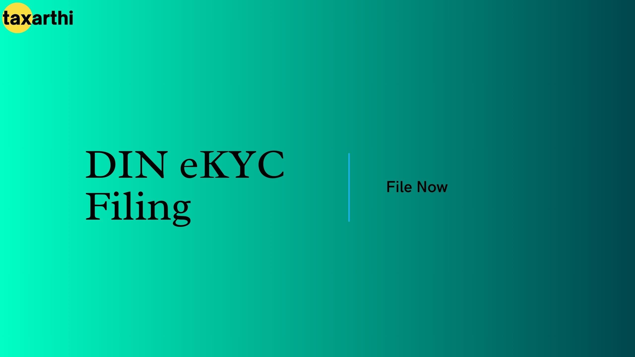 DIN eKYC Filing