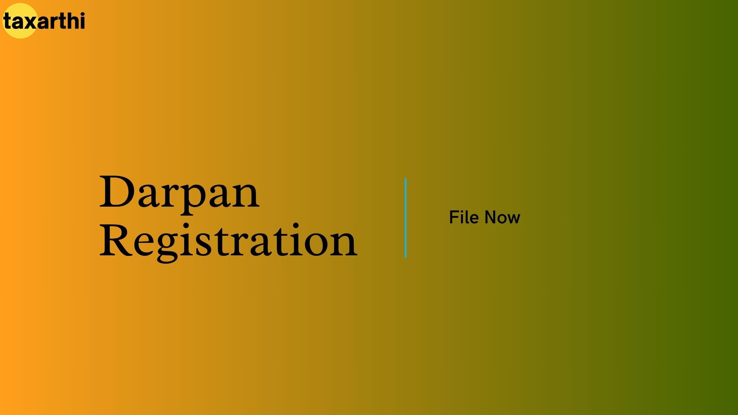 Darpan Registration